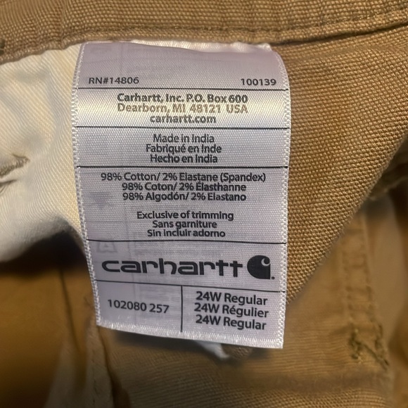 NWOT women’s Carhartt size 24W khaki pants - Picture 6 of 6